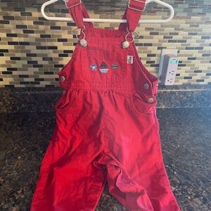 Vintage Sprockets Brand‎ Unisex Red- 18 Month Suspenders. Clean With No Defects.